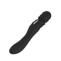 Nalone Jane Black - wielofunkcyjny model dwustronny, silikon, 23 cm