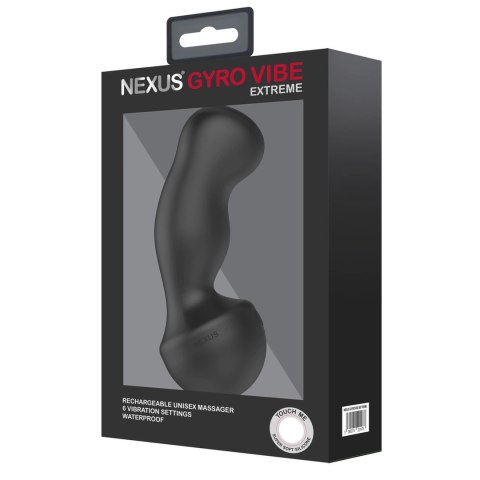 Nexus Gyro Vibe Extreme - masażer punktowy, dwa silniki, silikon, 18 cm Nexus Gyro Vibe Extreme - masażer punktowy, dwa silniki, silikon, 18 cm