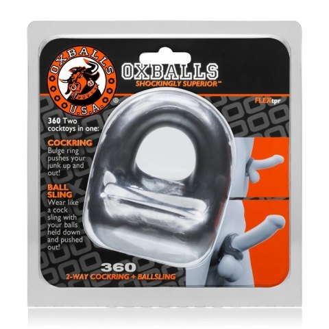 Oxballs 360 Szary Pierścień Anatomiczny FLEX-TPR 2w1 na Bazę i Podstawę Oxballs 360 Szary Pierścień Anatomiczny FLEX-TPR 2w1 na Bazę i Podstawę