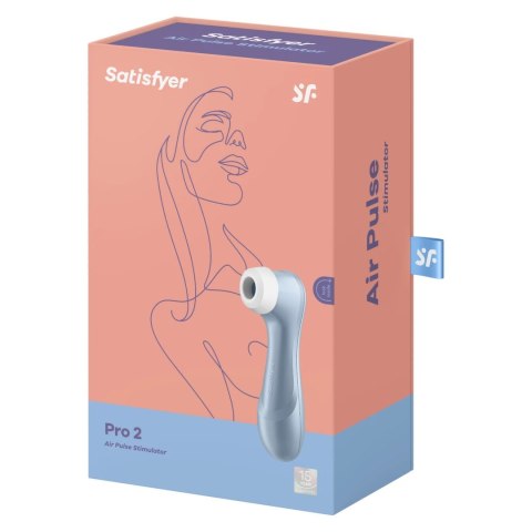 Satisfyer Pro 2 Air Pulse Blue - masażer powietrzny, 11 trybow, wodoodporny Satisfyer Pro 2 Air Pulse Blue - masażer powietrzny, 11 trybow, wodoodporny