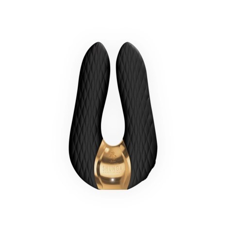 Shunga Aiko Black - masażer z dwoma silnikami, 10 trybow, silikon Shunga Aiko Black - masażer z dwoma silnikami, 10 trybow, silikon