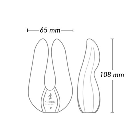 Shunga Aiko Light Pink masażer z podwojnym silnikiem 10 trybow Shunga Aiko Light Pink masażer z podwojnym silnikiem 10 trybow