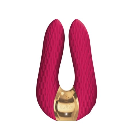 Shunga Aiko Raspberry - masażer z podwojnym silnikiem, silikonowy Shunga Aiko Raspberry - masażer z podwojnym silnikiem, silikonowy