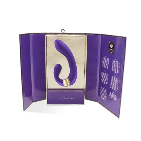 Shunga Miyo Purple - dwusilnikowy model silikonowy 18,5 cm Shunga Miyo Purple - dwusilnikowy model silikonowy 18,5 cm