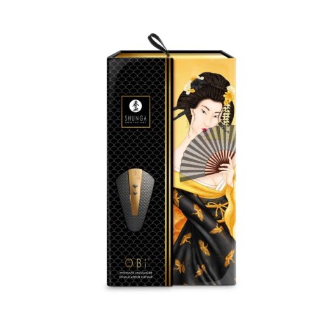 Shunga Obi Black masażer precyzyjny, ergonomiczny, silikonowy 11,5 cm Shunga Obi Black masażer precyzyjny, ergonomiczny, silikonowy 11,5 cm
