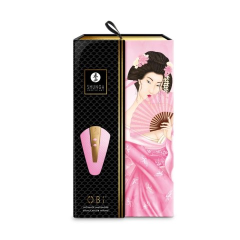 Shunga Obi Light Pink masażer anatomiczny silikonowy 11,5x7x3cm Shunga Obi Light Pink masażer anatomiczny silikonowy 11,5x7x3cm