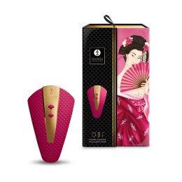 Shunga Obi Raspberry masażer z mocnym silnikiem i ergonomiczną budową