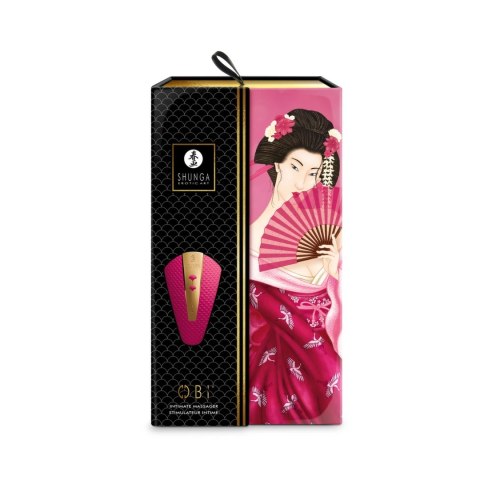 Shunga Obi Raspberry masażer z mocnym silnikiem i ergonomiczną budową Shunga Obi Raspberry masażer z mocnym silnikiem i ergonomiczną budową