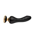 Shunga Sanya Black - Wibrujący model silikonowy, czarny, 18,5 cm
