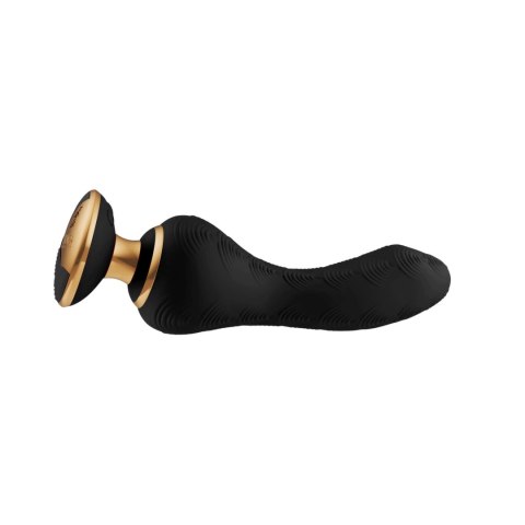 Shunga Sanya Black - Wibrujący model silikonowy, czarny, 18,5 cm Shunga Sanya Black - Wibrujący model silikonowy, czarny, 18,5 cm