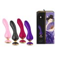 Shunga Sanya Black - Wibrujący model silikonowy, czarny, 18,5 cm