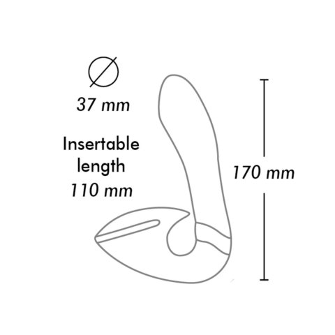 Shunga Soyo Black - dwusilnikowy model silikonowy, 17 cm Shunga Soyo Black - dwusilnikowy model silikonowy, 17 cm