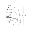 Shunga Soyo Purple - wielofunkcyjny model wibracyjny, 17 cm