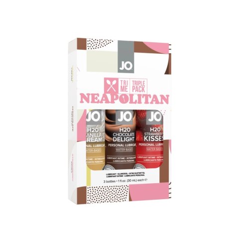 System JO Tri Me Neapolitan zestaw 3 lubrykantow smakowych 3x30ml System JO Tri Me Neapolitan zestaw 3 lubrykantow smakowych 3x30ml