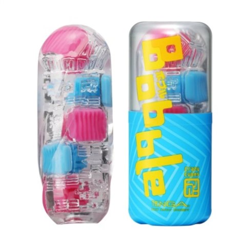Tenga Bobble Crazy Cubes - elastyczna maszyna intymna, kompaktowa, kolorowa