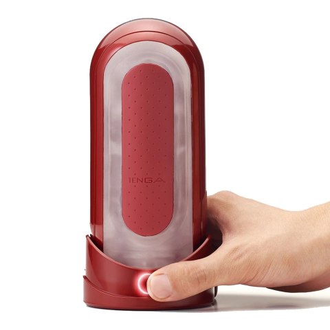 Tenga Flip Zero Red & Flip Warmer - zestaw z podgrzewaczem, ergonomiczny Tenga Flip Zero Red & Flip Warmer - zestaw z podgrzewaczem, ergonomiczny