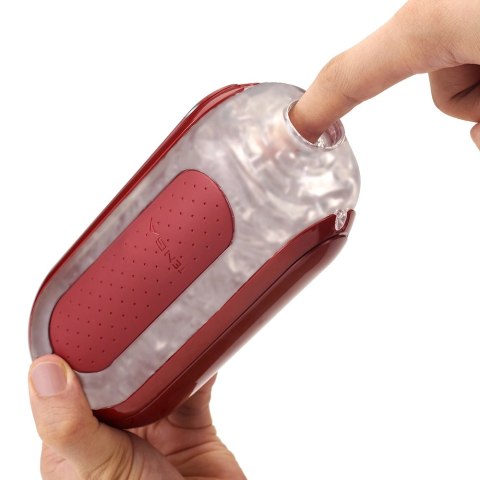 Tenga Flip Zero Red & Flip Warmer - zestaw z podgrzewaczem, ergonomiczny Tenga Flip Zero Red & Flip Warmer - zestaw z podgrzewaczem, ergonomiczny