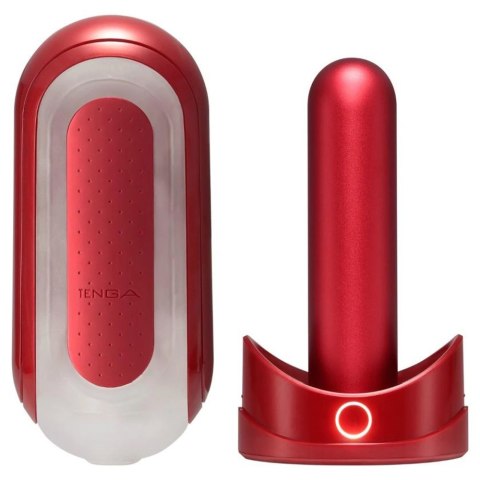 Tenga Flip Zero Red & Flip Warmer - zestaw z podgrzewaczem, ergonomiczny Tenga Flip Zero Red & Flip Warmer - zestaw z podgrzewaczem, ergonomiczny