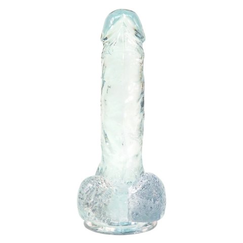 Addiction Crystal Addiction Clear Dong 18 cm, przezroczysty, TPE, przyssawka Addiction Crystal Addiction Clear Dong 18 cm, przezroczysty, TPE, przyssawka
