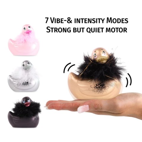 Big Teaze Toys I Rub My Duckie 2.0 Paris Gold - wodoodporny masażer 7 trybow Big Teaze Toys I Rub My Duckie 2.0 Paris Gold - wodoodporny masażer 7 trybow