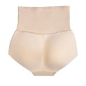 Bye Bra Padded Panties Nude S - Majtki modelujące z pianką, wysoki stan