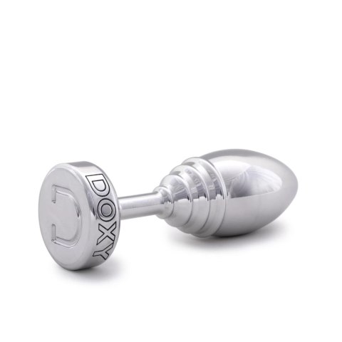 Doxy Ribbed Plug aluminiowy - anatomiczny kształt, 7 cm, srebrny Doxy Ribbed Plug aluminiowy - anatomiczny kształt, 7 cm, srebrny