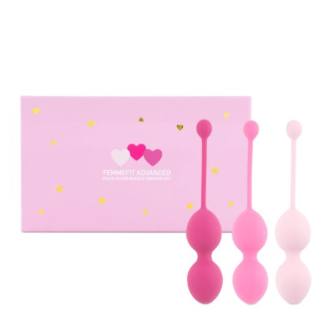 FeelzToys FemmeFit Advanced Set 3 szt. - zestaw kulek treningowych Kegla FeelzToys FemmeFit Advanced Set 3 szt. - zestaw kulek treningowych Kegla