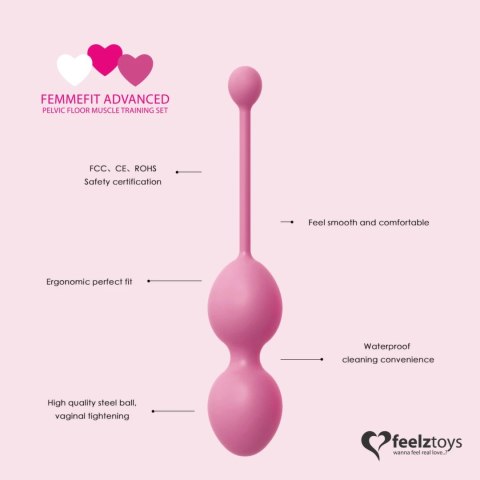 FeelzToys FemmeFit Advanced Set 3 szt. - zestaw kulek treningowych Kegla FeelzToys FemmeFit Advanced Set 3 szt. - zestaw kulek treningowych Kegla