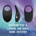 FeelzToys Thor Black - pierścień wibrujący, silikonowy, ładowany USB