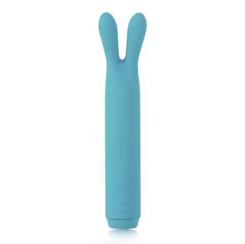 Je Joue Rabbit Bullet Teal - kompaktowy model z elastycznymi końcowkami Je Joue Rabbit Bullet Teal - kompaktowy model z elastycznymi końcowkami