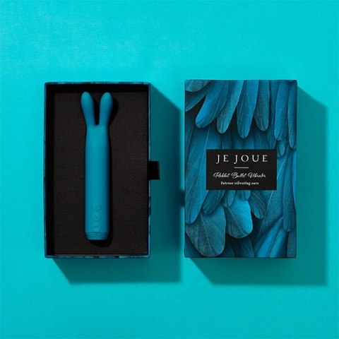 Je Joue Rabbit Bullet Teal - kompaktowy model z elastycznymi końcowkami Je Joue Rabbit Bullet Teal - kompaktowy model z elastycznymi końcowkami