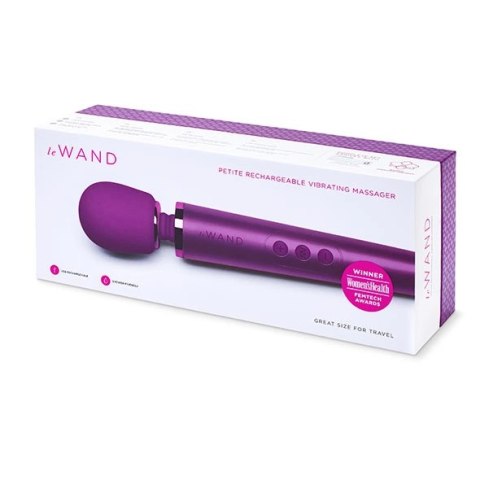 Le Wand Petite Massager Cherry - kompaktowy masażer, 10 trybow Le Wand Petite Massager Cherry - kompaktowy masażer, 10 trybow
