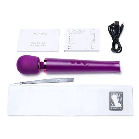 Le Wand Petite Massager Cherry - kompaktowy masażer, 10 trybow Le Wand Petite Massager Cherry - kompaktowy masażer, 10 trybow