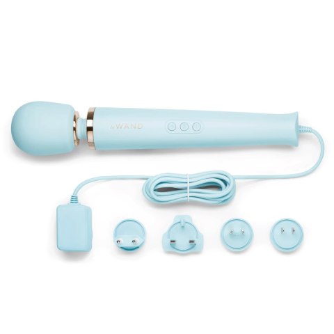 Le Wand Plug-In Massager Sky Blue - Masażer zasilany sieciowo, 245 cm kabel Le Wand Plug-In Massager Sky Blue - Masażer zasilany sieciowo, 245 cm kabel