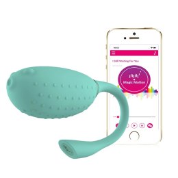 Magic Motion Fugu Green - bezprzewodowe jajko wibrujące, sterowanie aplikacją