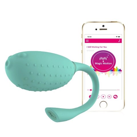 Magic Motion Fugu Green - bezprzewodowe jajko wibrujące, sterowanie aplikacją Magic Motion Fugu Green - bezprzewodowe jajko wibrujące, sterowanie aplikacją