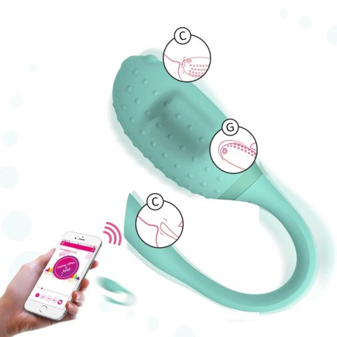 Magic Motion Fugu Green - bezprzewodowe jajko wibrujące, sterowanie aplikacją Magic Motion Fugu Green - bezprzewodowe jajko wibrujące, sterowanie aplikacją