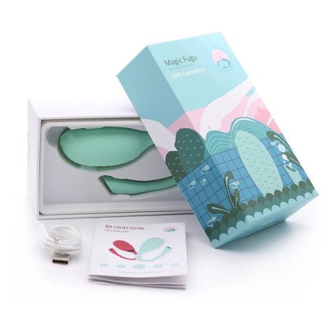 Magic Motion Fugu Green - bezprzewodowe jajko wibrujące, sterowanie aplikacją Magic Motion Fugu Green - bezprzewodowe jajko wibrujące, sterowanie aplikacją