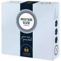 Mister Size 53 mm - precyzyjne prezerwatywy, 36 sztuk, anatomiczny kształt