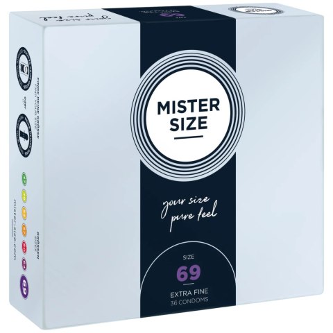 Mister Size 69 mm - prezerwatywy anatomiczne, 36 sztuk, duży rozmiar Mister Size 69 mm - prezerwatywy anatomiczne, 36 sztuk, duży rozmiar
