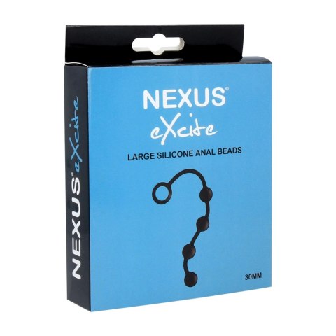 Nexus Excite Large - silikonowe koraliki intymne z uchwytem 30 cm Nexus Excite Large - silikonowe koraliki intymne z uchwytem 30 cm