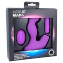 Nexus Max 20 Purple - silikonowy model wibrujący, 20 trybow, pilot