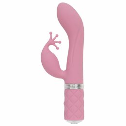 Pillow Talk Kinky Pink - dwusilnikowy model silikonowy, ładowalny
