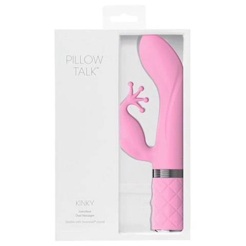 Pillow Talk Kinky Pink - dwusilnikowy model silikonowy, ładowalny Pillow Talk Kinky Pink - dwusilnikowy model silikonowy, ładowalny
