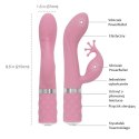 Pillow Talk Kinky Pink - dwusilnikowy model silikonowy, ładowalny
