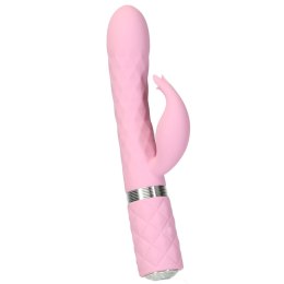 Pillow Talk Lively Pink - dwusilnikowy masażer z obrotowym trzonem