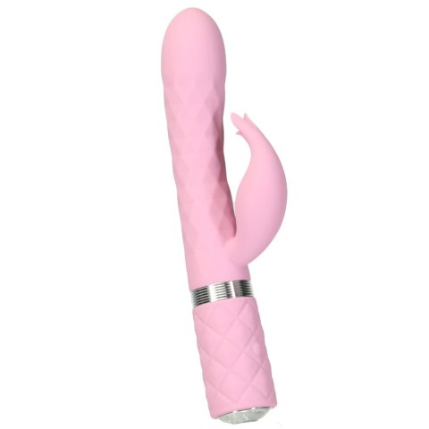 Pillow Talk Lively Pink - dwusilnikowy masażer z obrotowym trzonem Pillow Talk Lively Pink - dwusilnikowy masażer z obrotowym trzonem