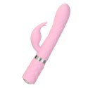 Pillow Talk Lively Pink - dwusilnikowy masażer z obrotowym trzonem