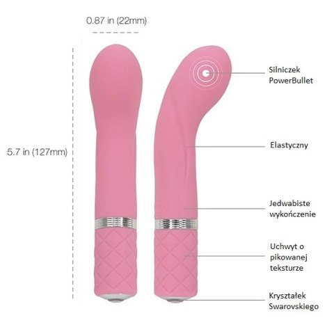 Pillow Talk Racy Pink - kompaktowy model, silikon, ładowalny, 12,7 cm Pillow Talk Racy Pink - kompaktowy model, silikon, ładowalny, 12,7 cm