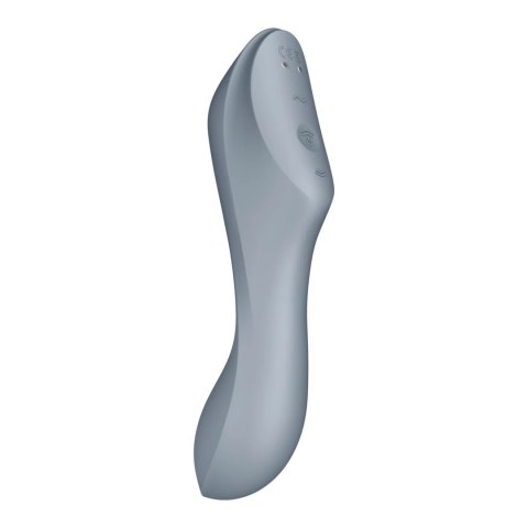 Satisfyer Curvy Trinity 3 Blue Grey - System Fali Powietrznej i Wibracji Satisfyer Curvy Trinity 3 Blue Grey - System Fali Powietrznej i Wibracji
